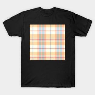 Spring Aesthetic Arable 1 Hand Drawn Textured Plaid Pattern T-Shirt